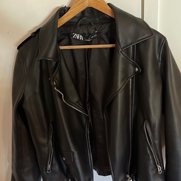 Zara Vegan Leather Jacket - Picture 3 of 3